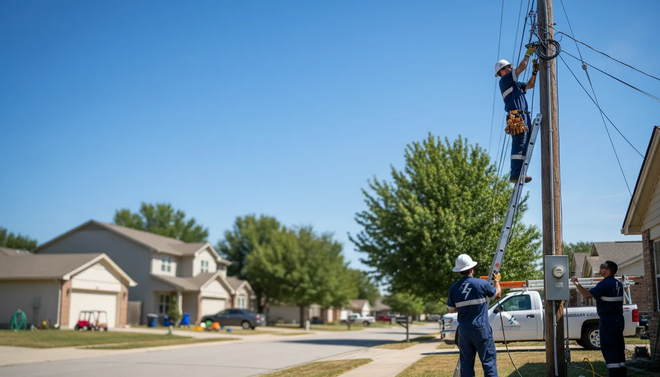 Residential electrician providing installation services in Hickory Ridge, AR
